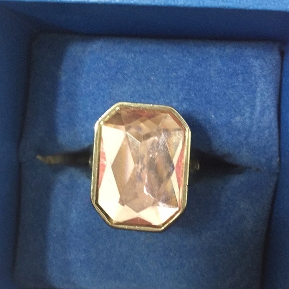 Pink Geometric Adjustable Statement Ring - Picture 2 of 5